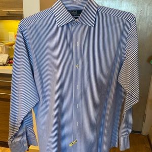 Blue striped Polo Dress Shirt